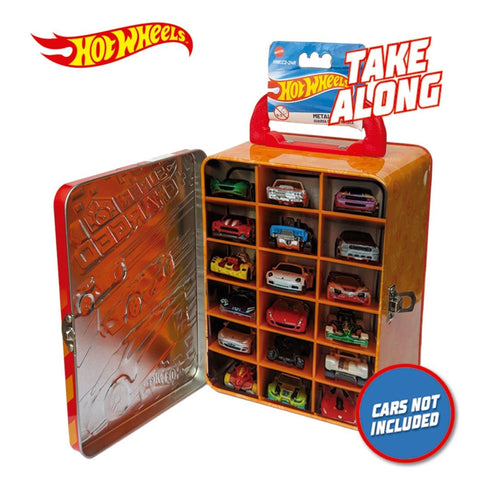 Hot Wheels Tin Car Storage Case - Red